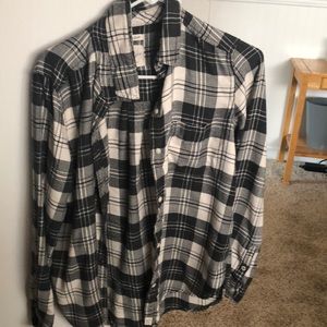 Black and white flannel